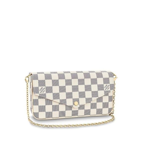 Louis Vuitton Pochette Felicie Damier Azur Shoulder Bag - Picture 1 of 3